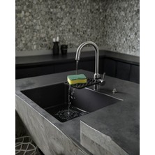 Kyops Musluğa Monte Sünger Organizeri Hijyenik Drenajlı Pratik Tasarım - Lisinya