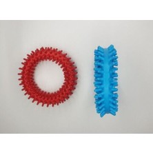 TrentCo 2 Adet Evcil Hayvan Diş Temizleyici Oyuncak - Isırma Çember Seti - Lisinya