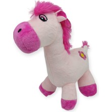 E-Woman Peluş Sevimli Hayvanlar 25 cm - Pembe At (Lisinya)