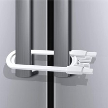 E-Woman Çocuk Koruma Kilidi - Slide Dolap Çekmece Kilidi Sürgülü Kilit - Lisinya