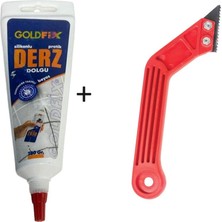 Aksiyon Global Beyaz Derz Dolgusu - Lavabo Küvet Fayans Derzi Kalemi 380GR + Sökme Temizleme Spatula Set - Lisinya