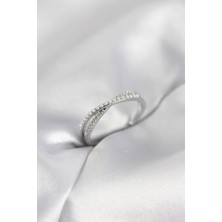 Erbilden Erb Incili ve Zirkon Taşlı Gümüş Renk Kadın Yüzük