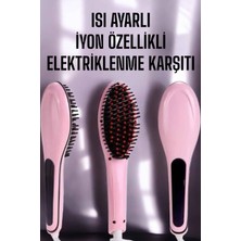 Kyops Saç Düzleştirici Tarak Isı Ayarlı Yıpranma Önleyici Düzleştirici Fön Tarak - Lisinya
