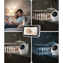 E-Woman 4.5 Inç Ekranlı Gece Görüşlü Bebek Kamerası ve Monitörü - Lisinya