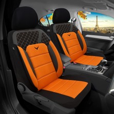 Özgürce Turuncu Koltuk Kılıfı Fiat Doblo Panorama 2012+ Uyumlu 1+1