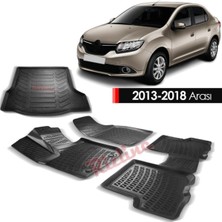 Özgürce 3D Paspas ve Bagaj Havuzu Seti Renault Symbol 2013 ve Sonrası