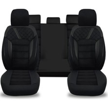 Özgürce Siyah Tay Tüyü Koltuk Kılıfı, Uyumlu, Hyundai Getz 2005-2009