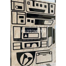 Özgürce Volkswagen T6 Torpido ve Konsol Trim Seti Piano Black Renk