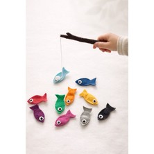 Moory Keçe Renkli Balık Tutma / Olta Oyunu / El Göz Koordinasyonu