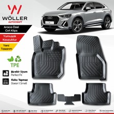 Özgürce 2021-2025 Audi Q3 3D Havuzlu Paspas, Şık ve Koruyucu Tasarım
