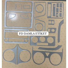 Özgürce 2004-2009 Vw Caddy Göğüs Maun Kaplama, Torpido ve Konsol Trim Set