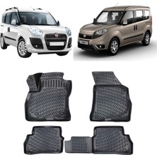 Özgürce 3D Siyah Paspas Fiat Doblo 2010-2022 Uyumlu, Şık ve Dayanıklı