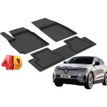 Özgürce Elektrikli Megane 5 E-Tech 2024-2025 4d Paspas Seti, Havuzlu Tasarım