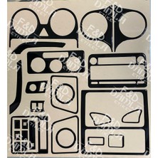 Özgürce 2004-2009 Vokswagen Caddy Torpido, Konsol, Trim, Göğüs Maun Kaplama, Parlak Siyah