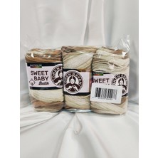 Ören Bayan Sweet Baby Batik Ebruli El Örgü Ipi (3 Adet) - Renk: 331