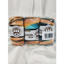 Ören Bayan Favori Batik Ebruli El Örgü Ipi (3 Adet) - Renk: 910