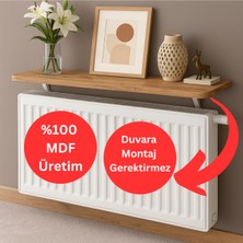 Normadia 110X15 cm Dekoratif Mdf Raf, Kalorifer Üstü Modern Tasarım