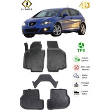 Özgürce 2006-2012 Seat Leon Için Uyumlu 4d Oto Paspas Seti