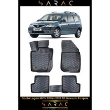 Özgürce 2004-2012 Dacia Logan Mcv 3D Havuzlu Paspas Seti