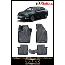 Özgürce 2021 Fiat Egea Sedan 3D Havuzlu Paspas, Dayanıklı ve Şık Tasarım
