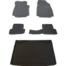 Özgürce 2008-2012 Renault Clio Grandtour Stw Uyumlu Havuzlu Paspas ve Bagaj Seti