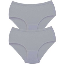 Giyim 2 Adet Tutku Kadın Yüksek Bel Bato Kalın Lastik Külot Gri