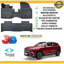 Özgürce 3D Premium Paspas, T10X 2023-2025, Mayuk Dizayn, Şık ve Koruyucu