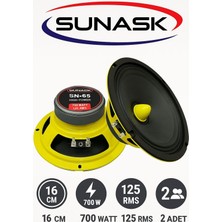 Özgürce Yüksek Güçlü 16 cm Midrange Hoparlör Seti, Amfi Uyumlu, Yerli Üretim