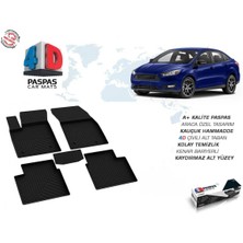 Özgürce Yumuşak Siyah Havuzlu Paspas, 2018 ve Sonrası Ford Focus 4 Kapı