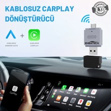Özgürce Araç Içi 2in1 Kablosuz Android Auto ve Carplay Adaptörü, Kolay Kullanım