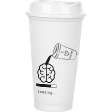 Karahanbey Kahve Bardağı - Kapaklı Beyaz 473 ml - Lisinya