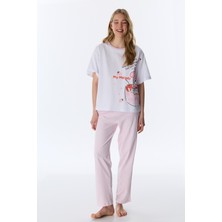 Penti Optik Beyaz Lic My Melody Pamuklu Pantolon Pijama Takımı