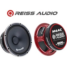 Özgürce RS-M6AC Çifti 16 cm Oto Midrange Hoparlör 800W Peak 400W Rms Metal Kapaklı