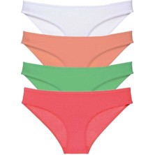 Giyim 4 Adet Süper Eko Set Likralı Kadın Slip Külot 526