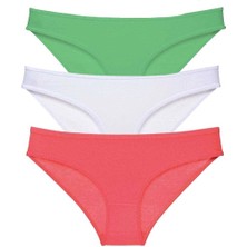 Giyim 3 Adet Süper Eko Set Likralı Kadın Slip Külot 546