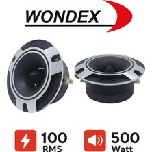 Özgürce Yüksek Güçlü 10 cm Spl Dome Tweeter - WX-615 Çifti 1000W/200W Rms