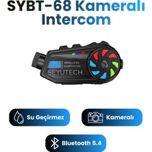 Özgürce Rgb Işıklı Bluetooth 5.4 Kameralı Motosiklet Kask Kulaklık Intercom