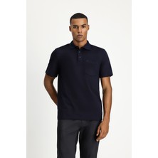 Kiğılı Regular Fit Pamuklu Nakışlı Cepli Polo Yaka Tişört