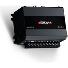 Özgürce Mini 4 Kanal Amfi SD400.4 Evo 6 2ω 4X100 Rms 4ω 4X66 Rms