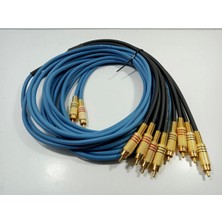 Özgürce El Yapımı 2 Giriş 8 Çıkış Rca Kablosu, 5 Metre, Bakır, Parazit Engelleyici