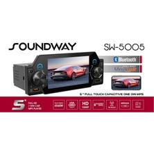 Özgürce 5 Inç Full Hd Dokunmatik Oto Teyp, Mp5, Bt, Mirror Link, Usb, 4*60W, Fm