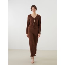 Lc Waikiki Yeni Sezon Beli Lastikli Dokulu Kadın Pantolon