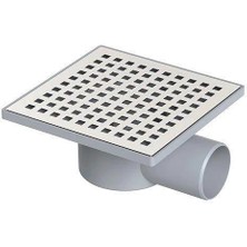 SHC4200 Mey Ithalat® Yer Süzgeci Kare 15X15 cm 70 mm Yandan Çıkışlı