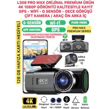 Özgürce Yüksek Çözünürlüklü 4K Full Hd Araç Kamerası, Wifi, Gps ve Gece Görüşlü