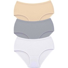 Giyim 3 Adet Tutku Kadın Yüksek Bel Bato Kalın Lastik Külot S10