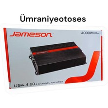Jameson Güçlü 4 Kanal Oto Amfi 4X60 Rms 4000W Ses Sistemi