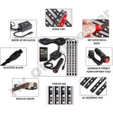 Özgürce Araç Içi 4 Ayak Altı LED Aydınlatma Tak ve Çalıştır Seti