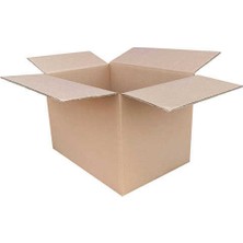 Koliciabla 50X35X35 cm Çift Oluklu (Dopel) Koli - Ideal Ev Taşıma ve Mutfak Kolisi