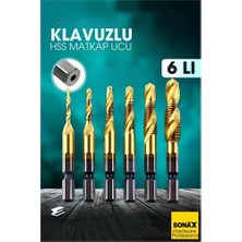 İlkyaz Fashion Kılavuzlu Hss Matkap Ucu 6'lı Set M3-M10 Titanyum Kaplamalı ILKYAZ-325T435