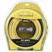 Özgürce 6 Ga Profesyonel Seri Kalın Oto Amfi Kablo Seti, Güçlü Bağlantı ve Ses Kalitesi